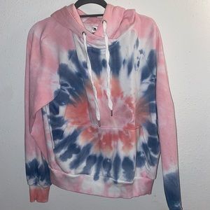 Pink tie dye sweater. Size L